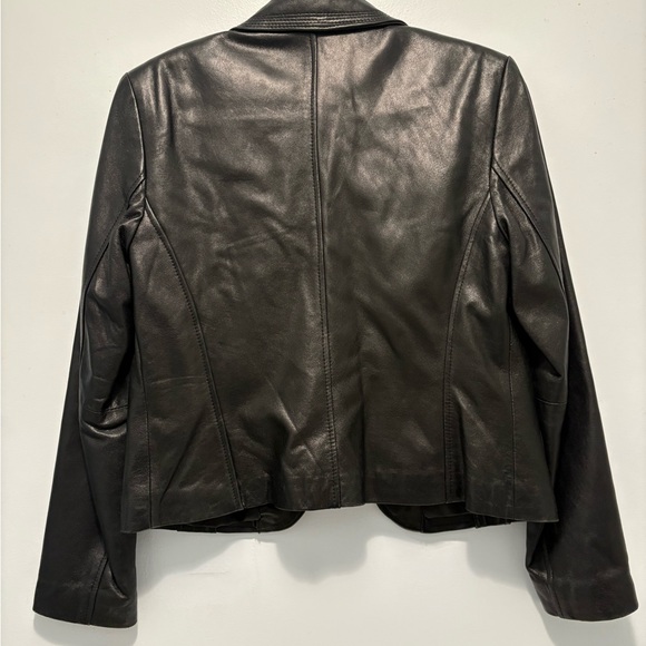 Alfani Women's Leather Blazer EUC - Picture 3 of 3